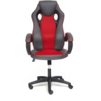 TetChair Racer Gt (кожзам/ткань, металлик/красный) Image #4