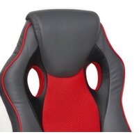 TetChair Racer Gt (кожзам/ткань, металлик/красный) Image #8