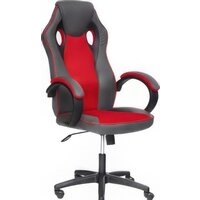 TetChair Racer Gt (кожзам/ткань, металлик/красный)