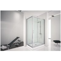 Aquanet Alfa 160x90 NAA1131 (хром/прозрачное стекло) Image #3