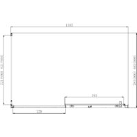 Aquanet Alfa 160x90 NAA1131 (хром/прозрачное стекло) Image #5