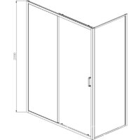 Aquanet Alfa 160x90 NAA1131 (хром/прозрачное стекло) Image #4