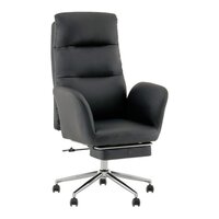 TopChairs Solid с оттоманкой DD-004-OT (черный)