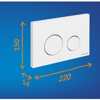 Cersanit Aqua Prime М 50 68179 с кнопкой Twins 63526 (кнопка белый) Image #13