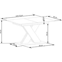 Halmar Xarelto 130-175/85/76 (кашемир/дуб кремона) Image #10