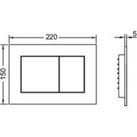 Grado GD-W201T + TECE Kit 9400412 (с кнопкой смыва) Image #13