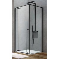 Aquanet Ideal 120x90мм AE-AXC92MB-S-B (прозрачный/черный матовый) Image #2