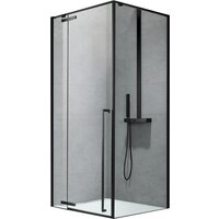 Aquanet Ideal 120x90мм AE-AXC92MB-S-B (прозрачный/черный матовый) Image #1