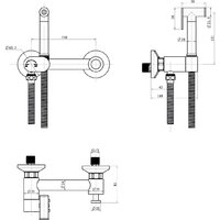 Lauter W09 P-TRAP 21900001 + гигиенический душ Sano 21LT1293MW (горизонтальный выпуск) Image #21