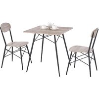 Halmar Kabir + 2 стула (дуб сан ремо/черный)