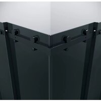 Grossman Classic 100x100x195 300.K33.04.1010.21.10 (черный матовый/тонированное стекло) Image #4