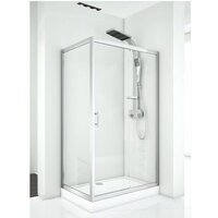 Aquanet Alfa 160x80 NAA1131 (хром/прозрачное стекло) Image #3