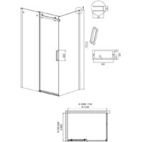 Grossman Classic 100x80x195 120.K33.04.1180.32.00 (золото сатин/прозрачное стекло) Image #10