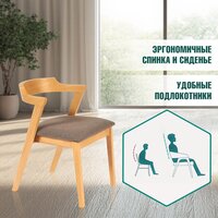 TetChair Versa мягкое сиденье (2шт, натуральный/коричневый) Image #6