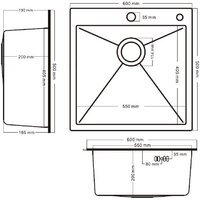 Schtoff Best Premium Silver 6050 + коландер K-1 BLACK + дозатор SD-1 SILVER Image #5