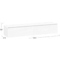 Трия Глосс ТД-319.03.11 (белый глянец/стекло белый глянец) Image #2