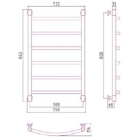 Сунержа Галант+ 800х500 051-0200-8050 Image #3