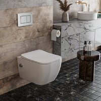 Roxen Cube bidet в комплекте с инсталляцией StounFix Dual Fresh 6 в 1 968472 (кнопка: брашированное золото) Image #2