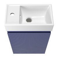 Wellsee Тумба под умывальник 2 в 1 WC Area 221804002 (тумба/матовый синий, раковина/глянцевый белый, без ножек) Image #3