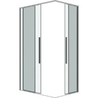 Grossman Galaxy 120x70x195 300.K33.01.1270.10.00 (хром/прозрачное стекло) Image #2