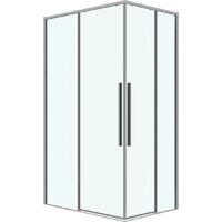 Grossman Galaxy 120x70x195 300.K33.01.1270.10.00 (хром/прозрачное стекло) Image #1