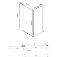Vincea Extra VSR-1E809090CL (хром/прозрачное) Image #5
