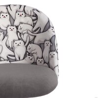 TetChair Melody Cats/29 (ткань/флок, серый) Image #6