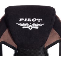 TetChair Pilot флок/ткань (черный/черный/коричневый) Image #8