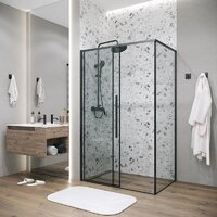 Grossman Galaxy 100x90x195 120.K33.01.1090.21.00 (черный матовый/прозрачное стекло) Image #8