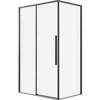 Grossman Galaxy 100x90x195 120.K33.01.1090.21.00 (черный матовый/прозрачное стекло)