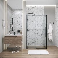 Grossman Galaxy 100x90x195 120.K33.01.1090.21.00 (черный матовый/прозрачное стекло) Image #7