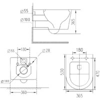 Roxen Vortex в комплекте с инсталляцией StounFix Dual Fresh 6 в 1 968483 (кнопка: брашированное золото) Image #11