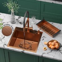 Roxen Simple 560220-50BR-GR бронза/текстурная PVD покрытие (с коландером и дозатором) Image #1