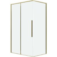 Grossman Galaxy 100x90x195 120.K33.01.1090.32.00 (золото сатин/прозрачное стекло) Image #1