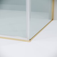 Grossman Galaxy 100x90x195 120.K33.01.1090.32.00 (золото сатин/прозрачное стекло) Image #5