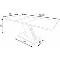 Signal Exel 140-180/85 (дуб кремона/кашемир) Image #2