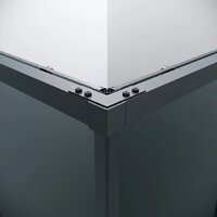 Grossman Galaxy 70x70x195 300.K33.01.7070.21.10 (черный матовый/тонированное стекло) Image #4