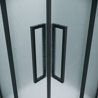 Grossman Cosmo 90x90x195 300.K33.02.9090.21.02 (черный матовый/шиншилла стекло) Image #3