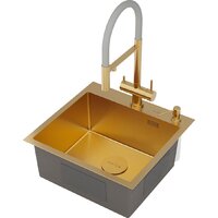 Roxen Simple 560220-50G-GR золото/текстурная PVD покрытие (с коландером и дозатором) Image #13