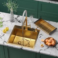 Roxen Simple 560220-50G-GR золото/текстурная PVD покрытие (с коландером и дозатором) Image #2