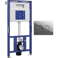 Cersanit Aqua 50 Prime P 68178 с кнопкой Accento Circle для Aqua 69074 (кнопка хром глянец)