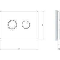 Cersanit Aqua 50 Prime P 68178 с кнопкой Accento Circle для Aqua 69074 (кнопка хром глянец) Image #19