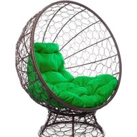 M-Group Кокос на подставке 11590204 (коричневый ротанг/зеленая подушка) Image #5