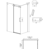 Grossman Classic 110x80x195 120.K33.04.1180.21.10 (черный матовый/тонированное стекло) Image #10