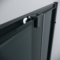 Grossman Cosmo 90x90x195 300.K33.02.9090.21.10 (черный матовый/тонированное стекло) Image #5