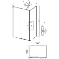 Grossman Galaxy 140x90x195 120.K33.01.1490.10.00 (хром/прозрачное стекло) Image #10