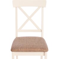 TetChair Golfi 2 (2шт, дерево гевея/Ivory White/коричневый/золотой) Image #14