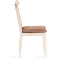 TetChair Golfi 2 (2шт, дерево гевея/Ivory White/коричневый/золотой) Image #11