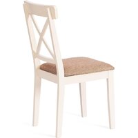 TetChair Golfi 2 (2шт, дерево гевея/Ivory White/коричневый/золотой) Image #12