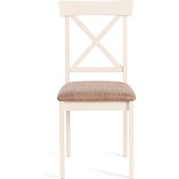 TetChair Golfi 2 (2шт, дерево гевея/Ivory White/коричневый/золотой) Image #10